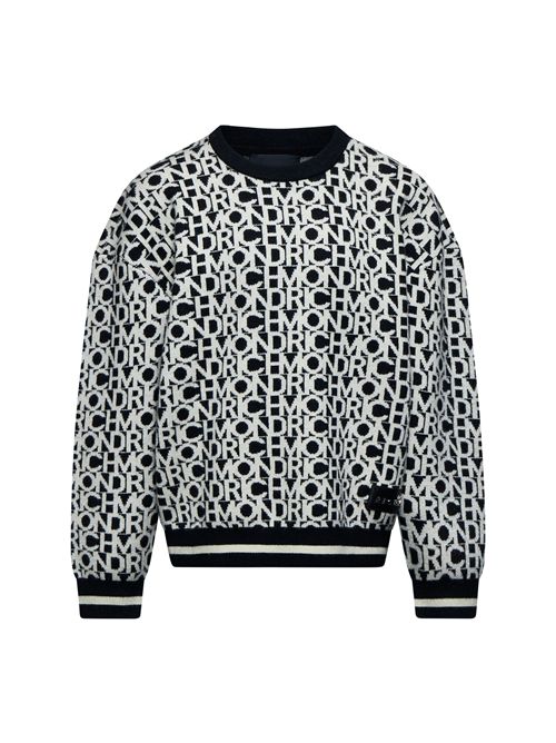 Maglia con loghi RICHMOND | RBA25042MABIANCO NERO